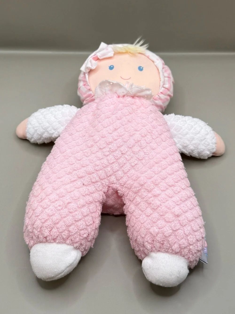 Vintage Eden Soft Baby Doll Terry Cloth Lovey Plush Stuffed Baby Doll